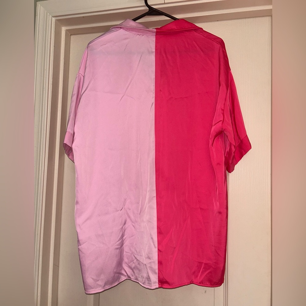 Pink Color Block PJ set - Picture 5 of 9